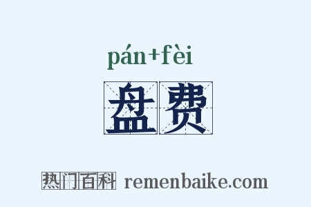 盘费是什么意思的图片